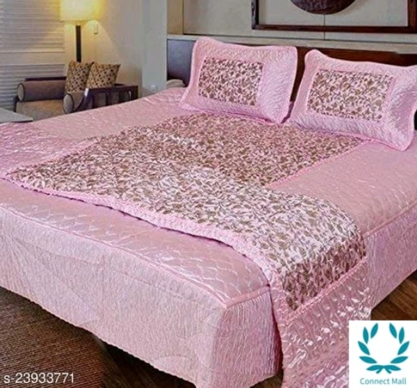 Luxury King Size Bedsheet - King (Length Size: 100 in, Width Size: 90 in, Pillow Length Size: 27 in, Pillow Width Size: 17 in), Pink, Satin